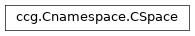 Inheritance diagram of ccg.Cnamespace.CSpace